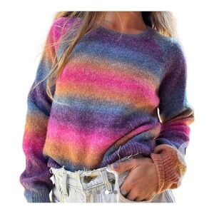 BB Dakota by Steve Madden Vibrant Striped Sweater